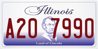 IL license plate A207990