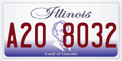 IL license plate A208032