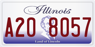 IL license plate A208057
