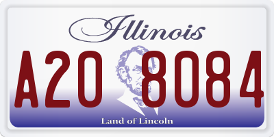 IL license plate A208084