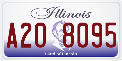 IL license plate A208095
