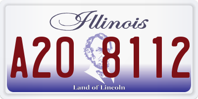 IL license plate A208112