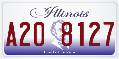 IL license plate A208127