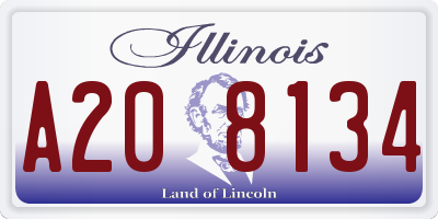 IL license plate A208134