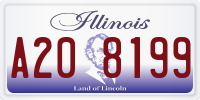 IL license plate A208199
