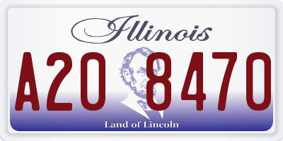 IL license plate A208470