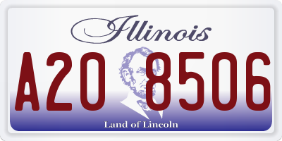 IL license plate A208506