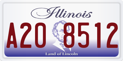 IL license plate A208512