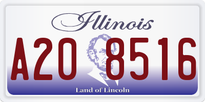 IL license plate A208516