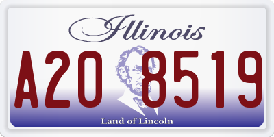 IL license plate A208519