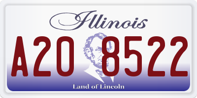 IL license plate A208522