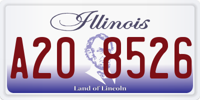 IL license plate A208526