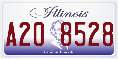 IL license plate A208528