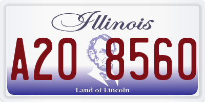 IL license plate A208560