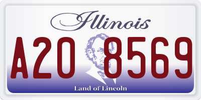 IL license plate A208569