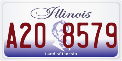 IL license plate A208579