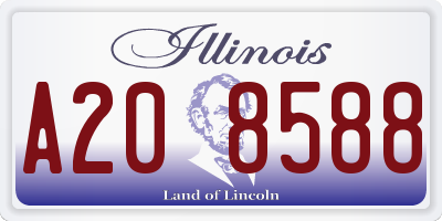 IL license plate A208588