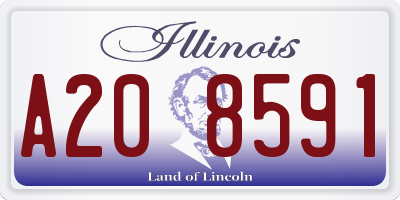 IL license plate A208591