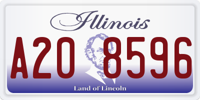 IL license plate A208596