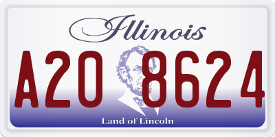 IL license plate A208624