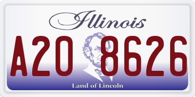 IL license plate A208626