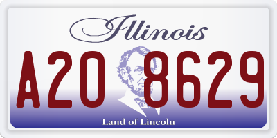 IL license plate A208629