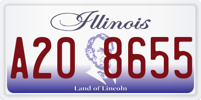 IL license plate A208655