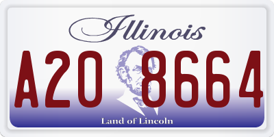 IL license plate A208664