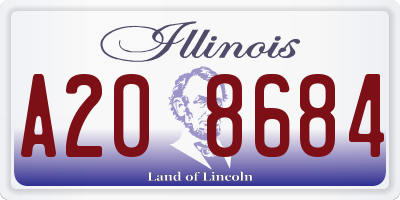 IL license plate A208684