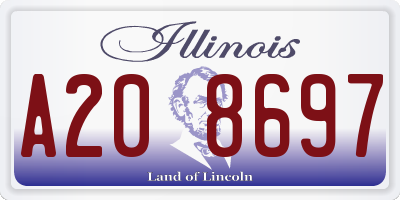 IL license plate A208697