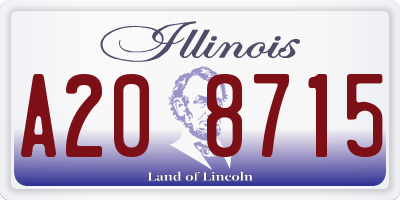 IL license plate A208715