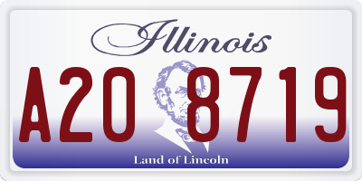 IL license plate A208719