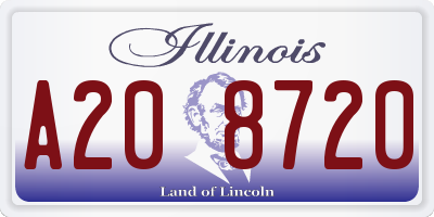 IL license plate A208720