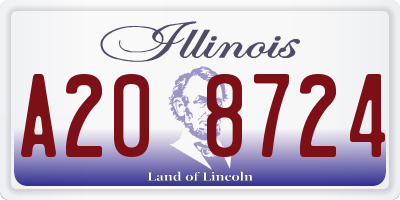 IL license plate A208724