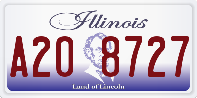 IL license plate A208727