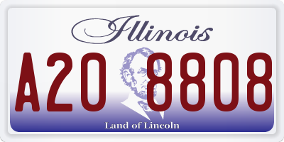 IL license plate A208808