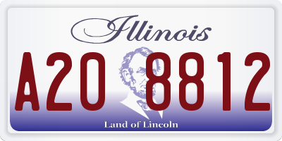 IL license plate A208812