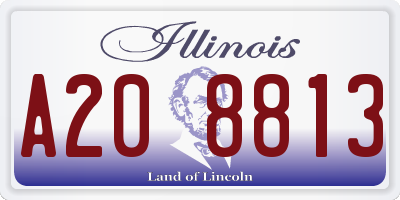 IL license plate A208813