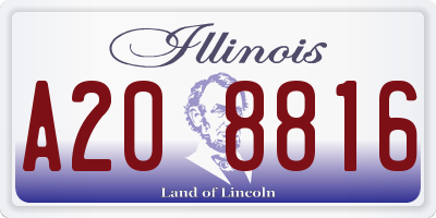 IL license plate A208816