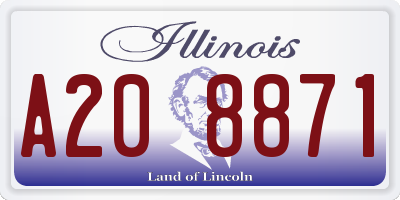 IL license plate A208871