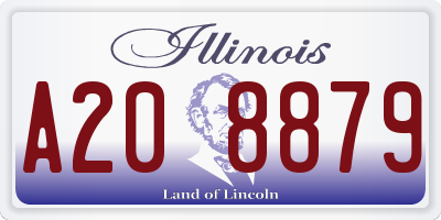 IL license plate A208879