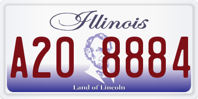 IL license plate A208884