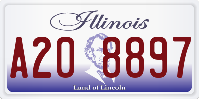 IL license plate A208897