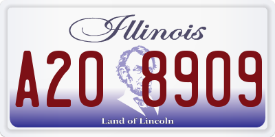 IL license plate A208909