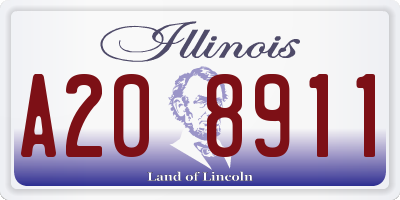 IL license plate A208911