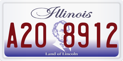 IL license plate A208912