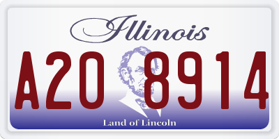IL license plate A208914
