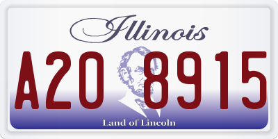 IL license plate A208915