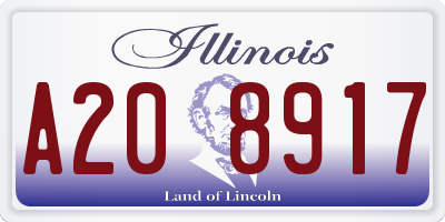 IL license plate A208917