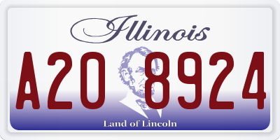 IL license plate A208924